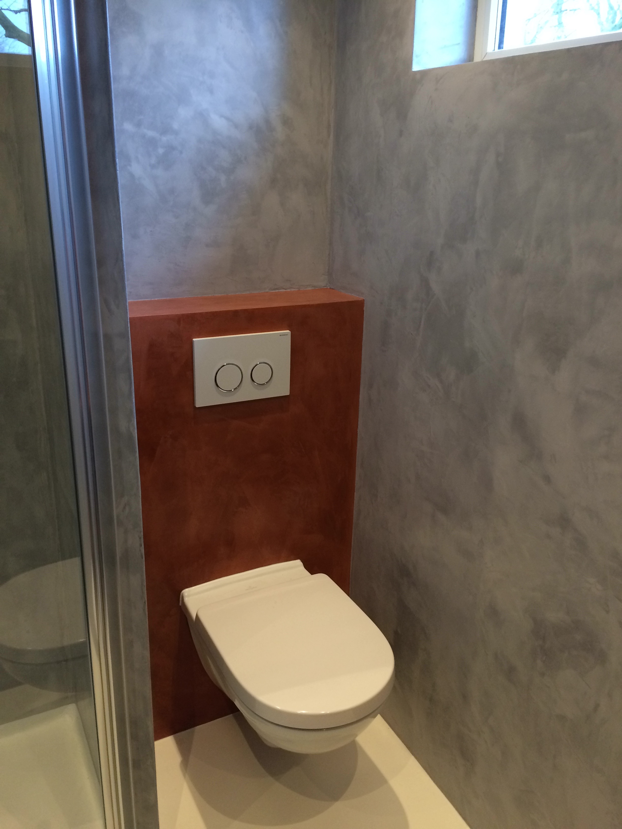Badkamer toilet (hout achterkant)